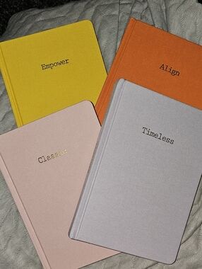 Pastel Hardcover Notebooks Journals - Pack of 4